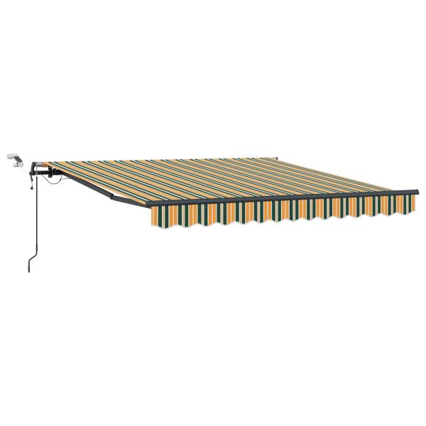 Markisenstoff mit Grün und Gelb 300 x 250 cm Polyester