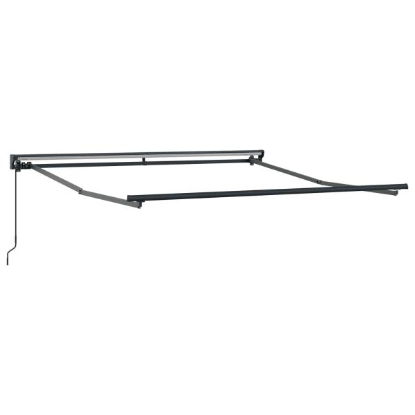 Markisenrahmen Braun 350 x 250 cm Polyester mit PU-Beschichtung