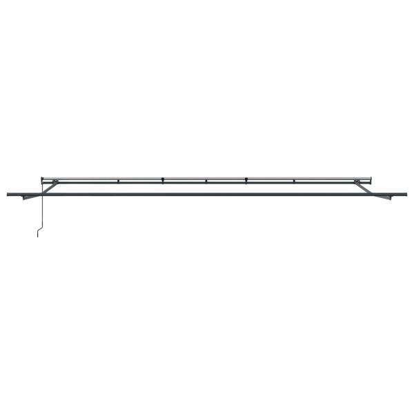 Einziehbare Markise Rot und Weiß 600 x 300 cm