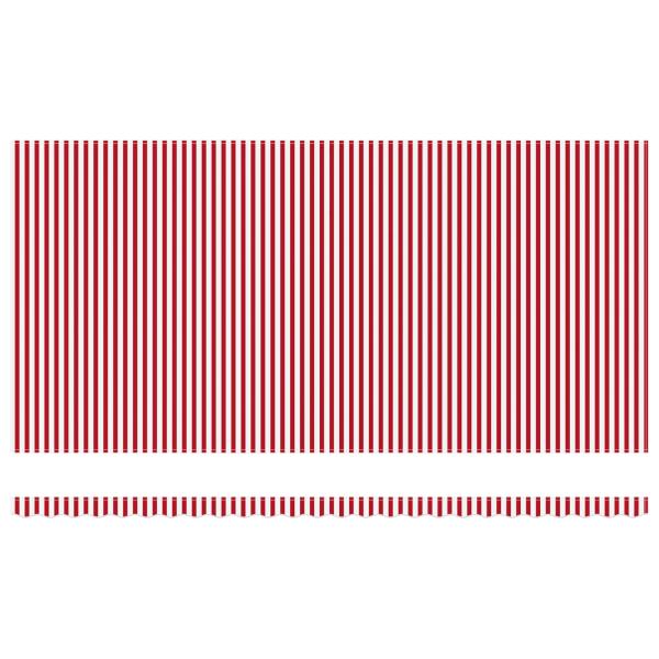 Einziehbare Markise Rot und Weiß 600 x 300 cm