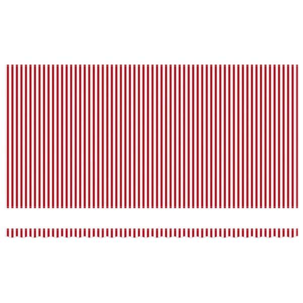 Elektrische ausziehbare Markise Rot und Weiß 600 x 350 cm