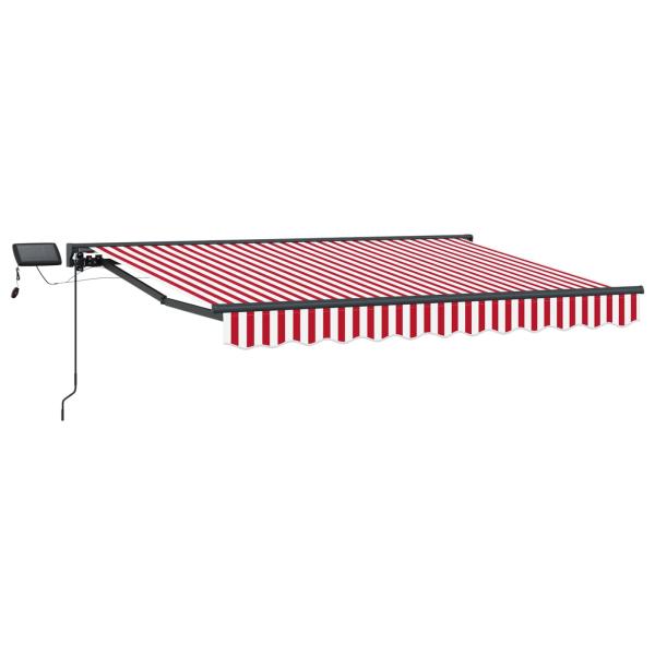 Manueller Markisenrahmen mit LEDs 3 x 2,5 m