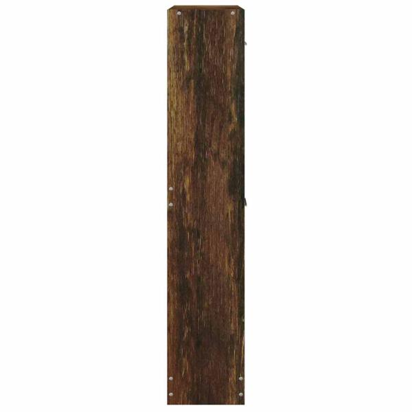 Schuhschrank Räuchereiche 59x17x81 cm Holzwerkstoff
