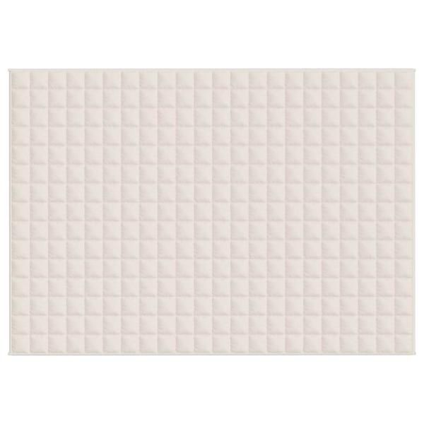 Gewichtsdecke Hellcreme 155x220 cm 11 kg Stoff