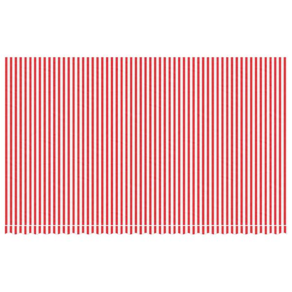 Ersatzstoff für Markise Rot und Weiß 600x350 cm Polyester