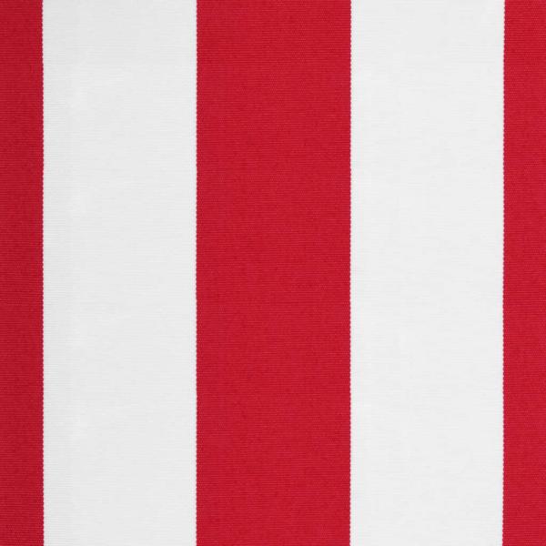 Ersatzstoff für Markise Rot und Weiß 600x350 cm Polyester
