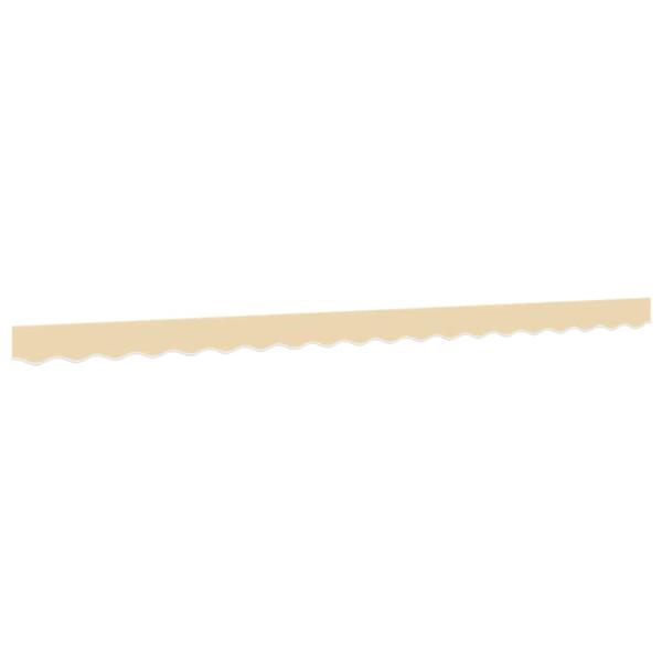 Markisenvolant Creme Gestreift 450 cm