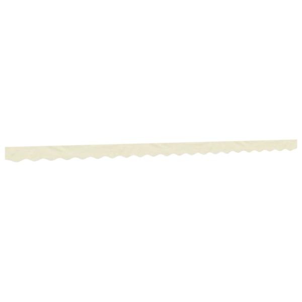 Markisenvolant Creme Gestreift 500 cm