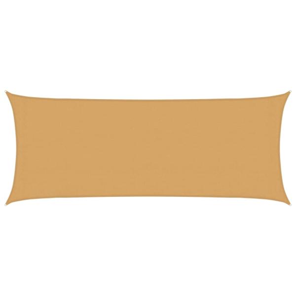 Sonnensegel 160 g/m² Rechteckig Sandfarben 2x5 m HDPE