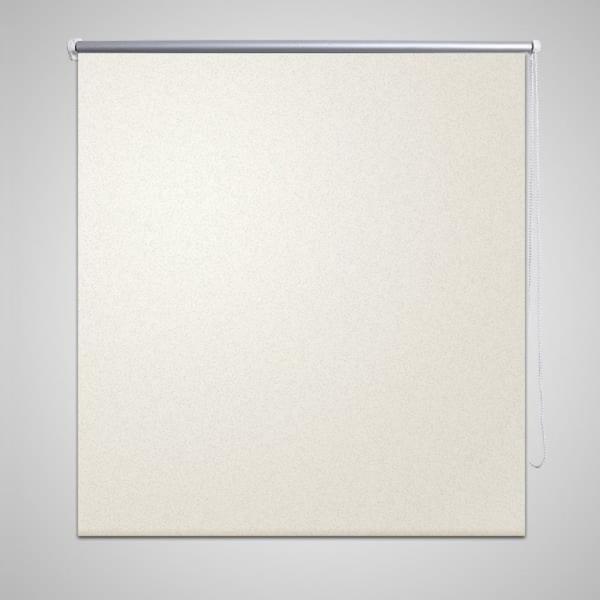ARDEBO.de - Verdunkelungsrollo 104,4 x 230 cm, Stoffbreite 100 cm, Gebrochen Weiß