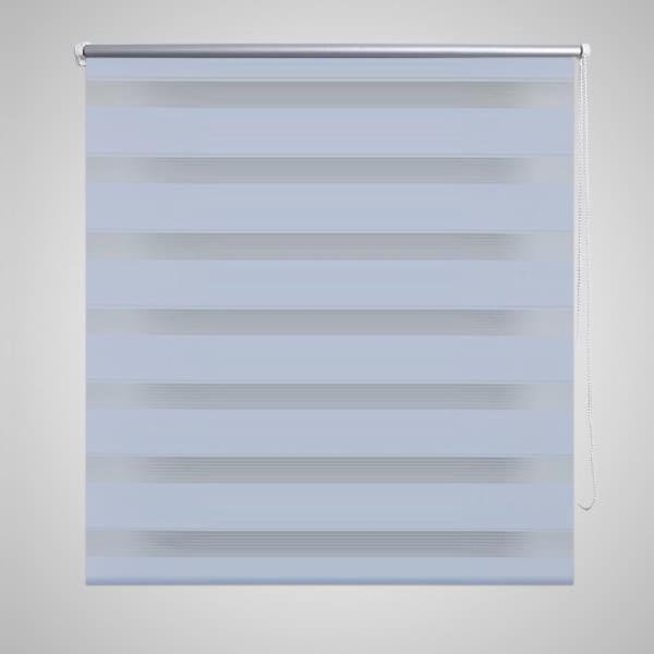 ARDEBO.de - Zebra-Rollo 40,9 x 100 cm, Stoffbreite 36,7 cm, Weiß