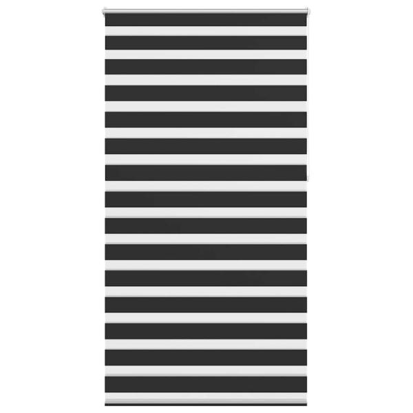 Zebra-Rollo 120,9 x 230 cm, Stoffbreite 116,7 cm, schwarz