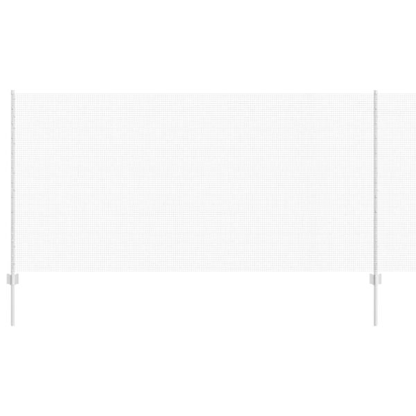 Zaun mit Pfosten Silber 1,2 x 25 m Stahl