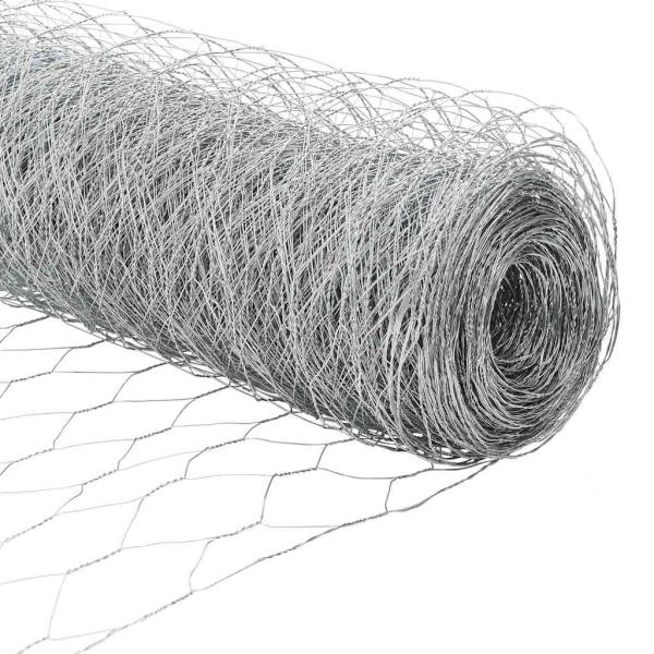 Zaun mit Pfosten Silber 1,5 x 10 m Stahl