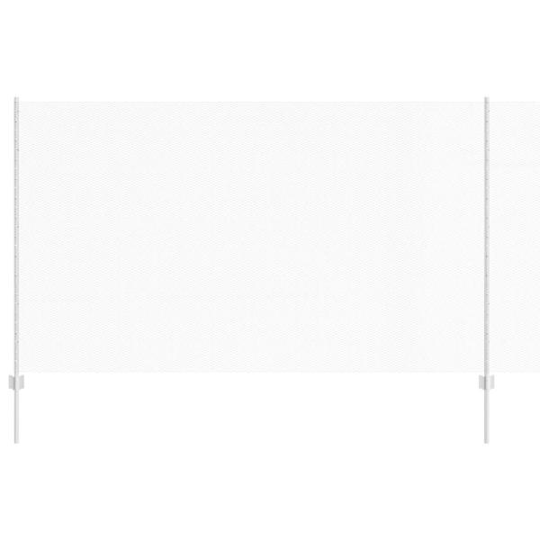 Sechseckzaun mit Pfosten 25 x 1,4 m Verzinkter Stahl Silber