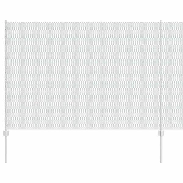Zaun mit Pfosten Silber 1,5 x 25 m Stahl