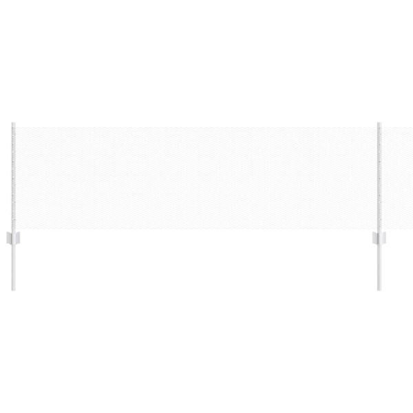 Zaun mit Pfosten Silber 0,6 x 50 m Stahl