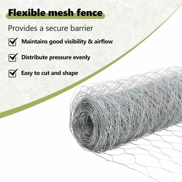 Zaun mit Pfosten Silber 1,2 x 100 m Stahl