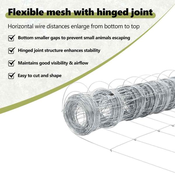 Zaun mit Pfosten Silber 1,5 x 25 m Stahl