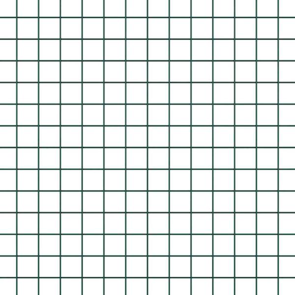 Zaunpfosten Grün 10 x 1,2 m (19 x 19 mm Maschen) Stahl und PVC