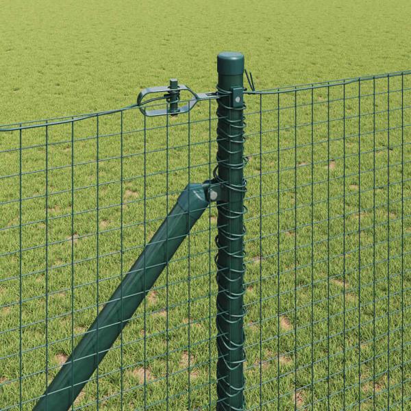 Geschweißter Drahtzaun mit Stacheln 10 x 1,4 m Grün Netz