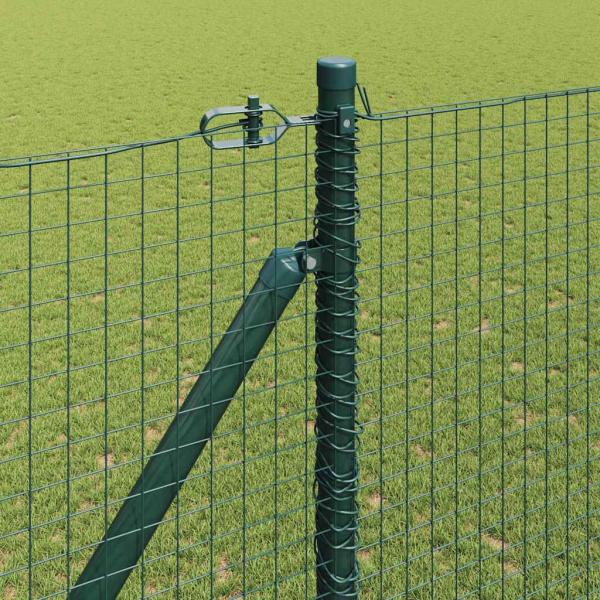 Zaunpfosten Grün 10 x 1,6 m (25 x 25 mm Maschenweite)