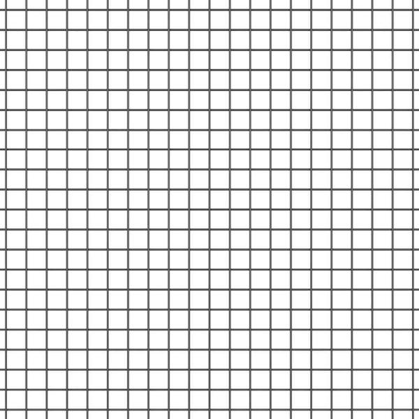 Zaunpfosten Grau 100 x 0,5 m (12 x 12 mm Maschen) Stahl und PVC