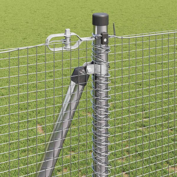 Zaunpfosten Silber 50 x 1,2 m (16 x 16 mm Netz) Stahl