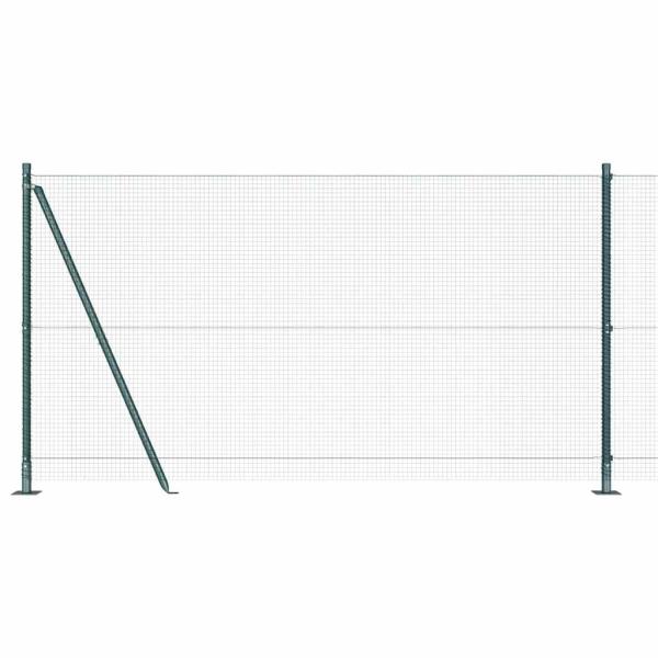 Zaunpfosten Grün 50 x 1,2 m (16 x 16 mm Netz) Stahl und PVC