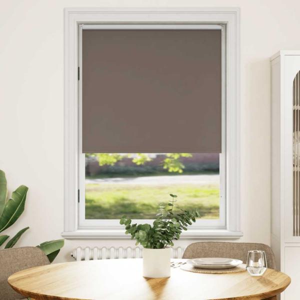 ARDEBO.de - Verdunkelungsrollo 104,4 x 175 cm, Stoffbreite 100 cm, Kaffeebraun