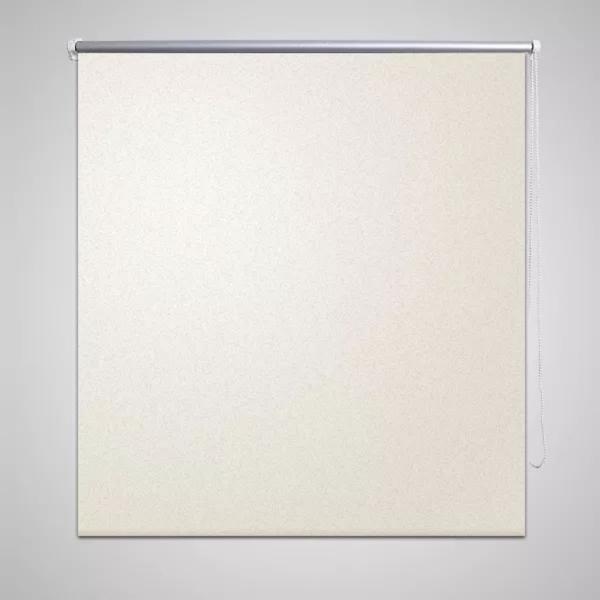 ARDEBO.de - Verdunkelungsrollo 84,4 x 230 cm, Stoffbreite 80 cm, Gebrochen Weiß