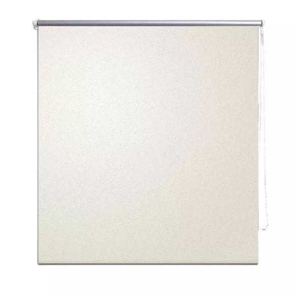 Verdunkelungsrollo 84,4 x 230 cm, Stoffbreite 80 cm, Gebrochen Weiß
