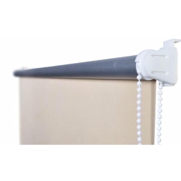 Verdunkelungsrollo 84,4 x 230 cm, Stoffbreite 80 cm, Gebrochen Weiß