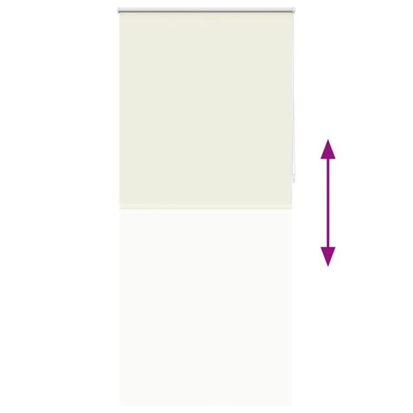 Verdunkelungsrollo 84,4 x 230 cm, Stoffbreite 80 cm, Gebrochen Weiß