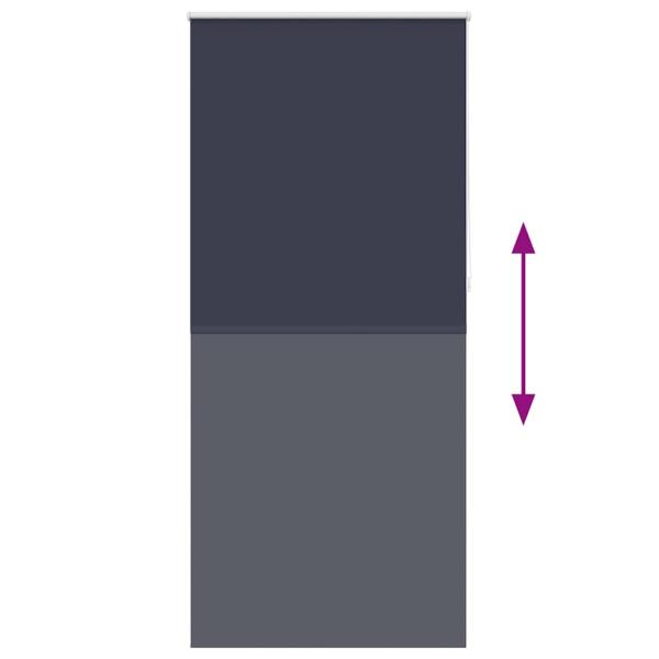 Verdunkelungsrollo 84,4 x 230 cm, Stoffbreite 80 cm, Marineblau