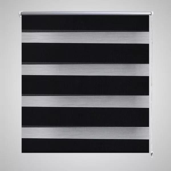 ARDEBO.de - Zebra-Rollo 40,9 x 100 cm, Stoffbreite 36,7 cm, schwarz