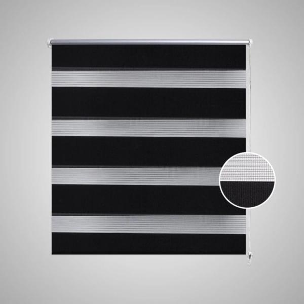 Zebra-Rollo 40,9 x 100 cm, Stoffbreite 36,7 cm, schwarz