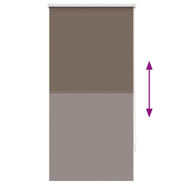 Verdunkelungsrollo 64,4 x 120 cm, Stoffbreite 60 cm, Kaffeebraun