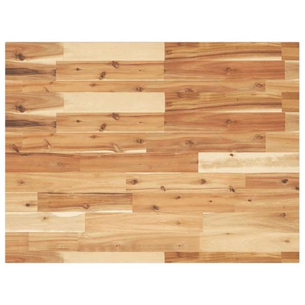Tischplatte Rechteckig 80x60x2 cm Massivholz Akazie