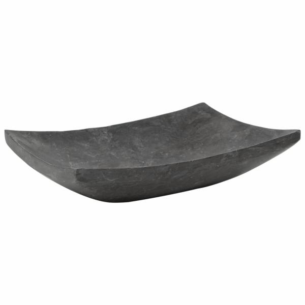 Waschbecken 50x35x12 cm Marmor Schwarz