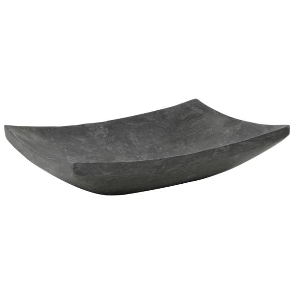 Waschbecken 50x35x12 cm Marmor Schwarz
