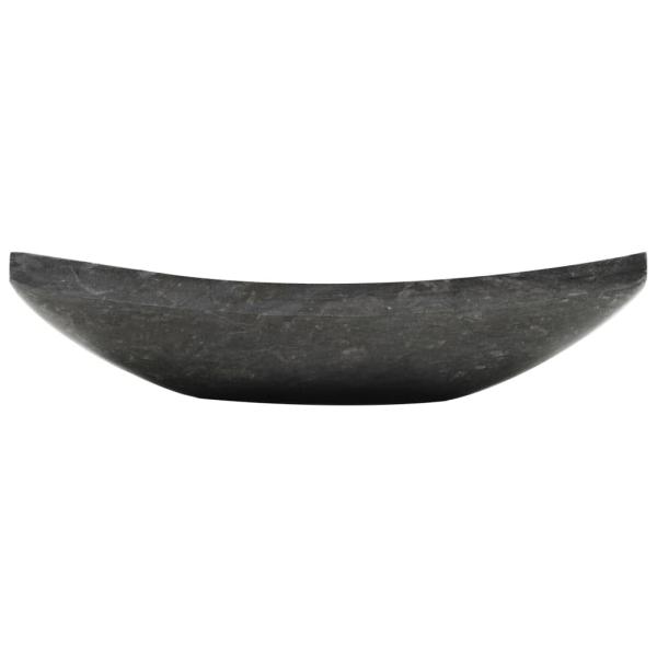 Waschbecken 50x35x12 cm Marmor Schwarz
