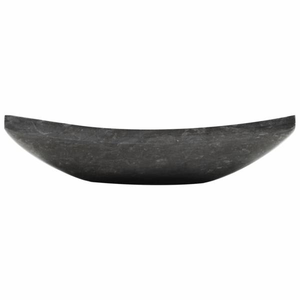 Waschbecken 50x35x12 cm Marmor Schwarz