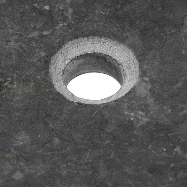 Waschbecken 50x35x12 cm Marmor Schwarz