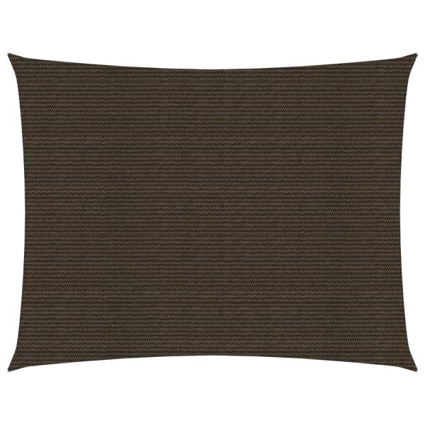 Sonnensegel 160 g/m² Braun 5x6 m HDPE