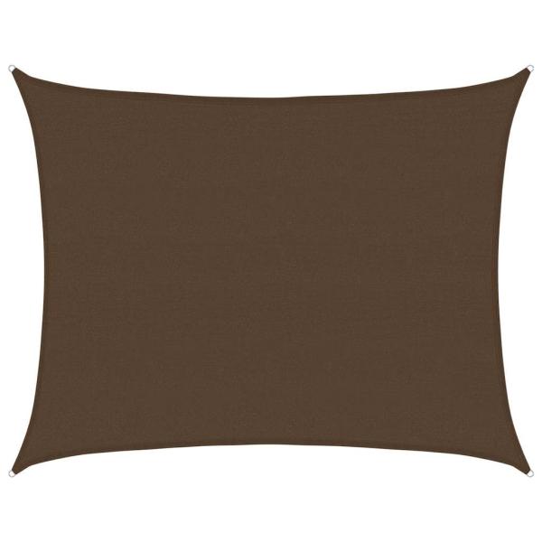 Sonnensegel 160 g/m² Braun 6x7 m HDPE