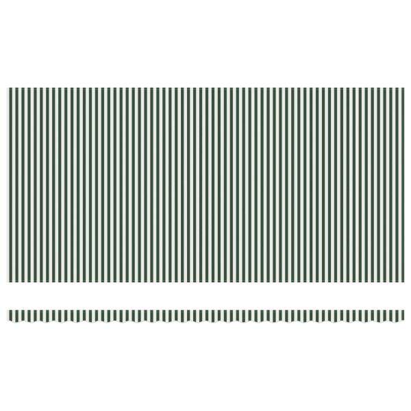 Einziehbare Markise Grün und Weiß 600 x 300 cm