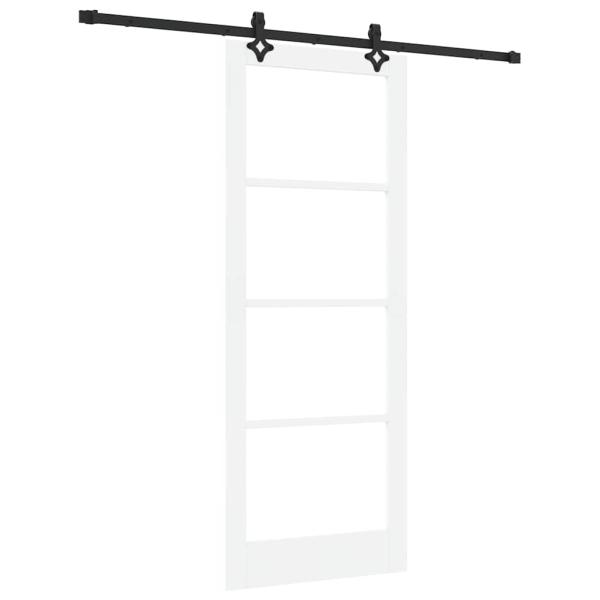 Schiebetür ORKDAL Weiß und Schwarz 83 x 211 cm