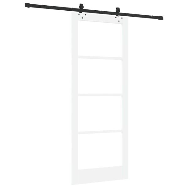 Schiebetür ORKDAL Weiß und Schwarz 83 x 211 cm