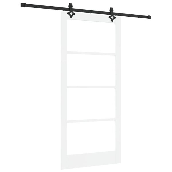 Schiebetür ORKDAL Weiß und Schwarz 93 x 202 cm
